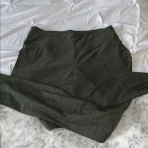 CHAMPION MARLED ARMY GREEN LEGGINGS